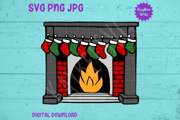 A Craftsman's Graphic: The Fireplace & Stockings SVG for Brands