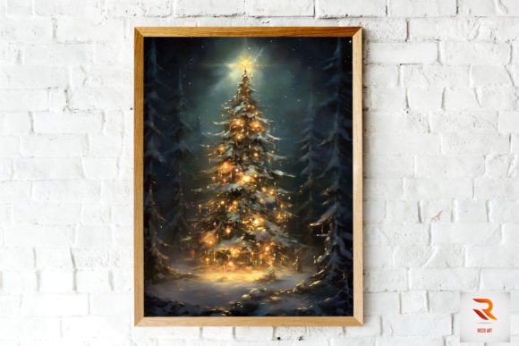 A Designer's Take on Christmas Tree Light Art Wall Art
