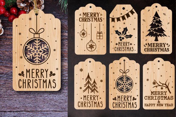 A Laser-Cut Christmas Gift Tag Bundle for Winter Publishing