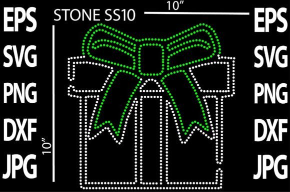 A Rhinestone Christmas Graphics Asset for Crafts and Festive Projects