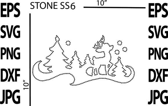 A Sparkling Rhinestone Christmas Vector for Crafts & Graphics