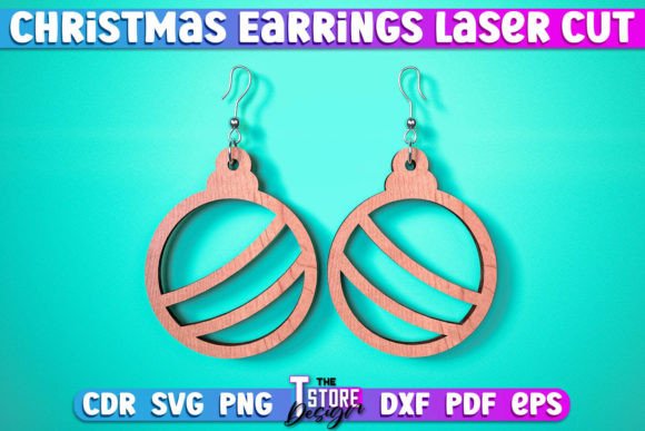 An Elegant Winter Motif for Laser Cut Earring Branding