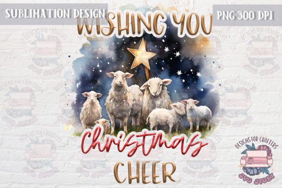 Christmas Cheer Sublimation Design PNG for Creative Graphics