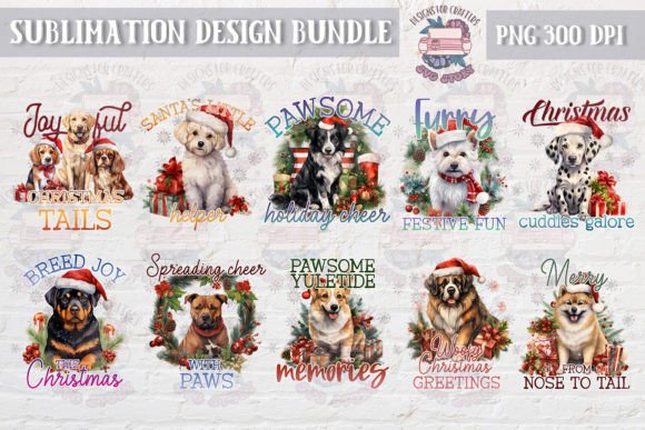 Christmas Dog Quote Sublimation Bundle: A Graphics and Illustrations Review