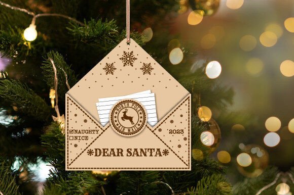 Crafting a Festive Laser Cut Santa Letter Ornament