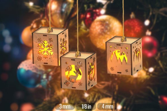 Crafting Elegant Hanging Christmas Boxes for Laser Cutting