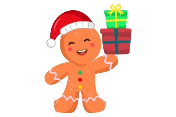 Cute Gingerbread Man Graphics for Festive Handmade Projects
