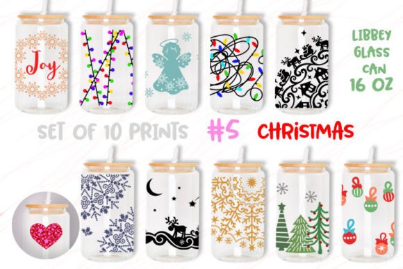 Evaluating Bundle Christmas 16oz Glass Can Wrap Graphics for Real Projects
