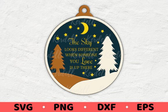 Memorial Christmas Ornament: A Versatile Graphics Asset