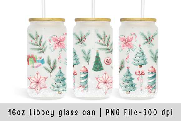 Pastel Christmas Graphics for Local Business Branding