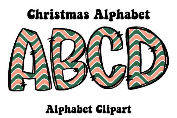 Retro Christmas Alphabet Doodle X Mas: A Must-Have Graphics Asset