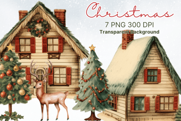 Review: Cute Christmas Watercolor Clipart for Handmade Graphics