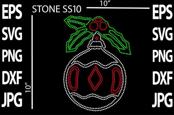 Rhinestone Christmas Vector for Festive Craft and Graphics